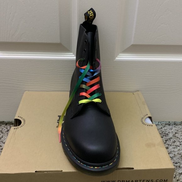 Sold - Dr. Martens Pascal Pride Rainbow Stitch - Picture 2 of 3